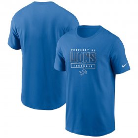 Wholesale Cheap Detroit Lions Nike Team Property Of Essential T-Shirt Blue