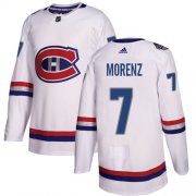 Wholesale Cheap Adidas Canadiens #7 Howie Morenz White Authentic 2017 100 Classic Stitched NHL Jersey
