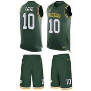 Wholesale Cheap Nike Packers #10 Jordan Love Green Team Color Men's Stitched NFL Limited Tank Top Suit Jersey
