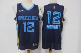 Wholesale Cheap Men\'s Memphis Grizzlies #12 Ja Morant Black Nike 75th Anniversary Diamond 2021 Stitched Jersey