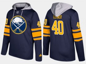 Wholesale Cheap Sabres #40 Robin Lehner Blue Name And Number Hoodie