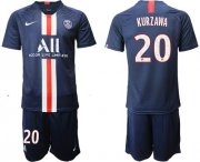 Wholesale Cheap Paris Saint-Germain #20 Kurzawa Home Soccer Club Jersey