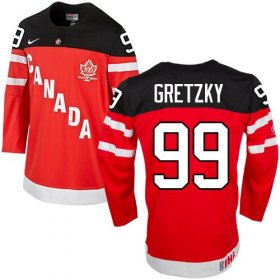 Wholesale Cheap Olympic CA. #99 Wayne Gretzky Red 100th Anniversary Stitched NHL Jersey