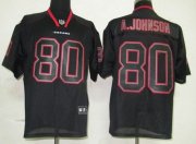 Wholesale Cheap Texans #80 A.Johnson Lights Out Black Stitched NFL Jersey