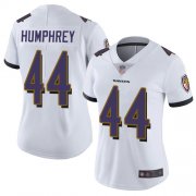 Wholesale Cheap Nike Ravens #44 Marlon Humphrey White Women's Stitched NFL Vapor Untouchable Limited Jersey