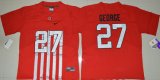 Wholesale Cheap Men's Ohio State Buckeyes #27 Eddie George Red Elite Stitched College Football 2016 Nike NCAA Jersey