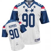 Wholesale Cheap Bears #90 Julius Peppers 2011 White and Blue Pro Bowl Stitched NFL Jersey