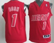 Wholesale Cheap Miami Heat #1 Chris Bosh Revolution 30 Swingman Red Big Color Jersey