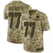 Wholesale Cheap Nike Rams #77 Andrew Whitworth Camo Youth Stitched NFL Limited 2018 Salute to Service Jersey
