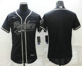 Wholesale Cheap Men\'s Las Vegas Raiders Blank Black Stitched MLB Flex Base Nike Baseball Jersey