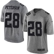 Wholesale Cheap Nike Vikings #28 Adrian Peterson Gray Men's Stitched NFL Limited Gridiron Gray Jersey