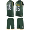Wholesale Cheap Nike Packers #15 Bart Starr Green Team Color Men's Stitched NFL Limited Tank Top Suit Jersey