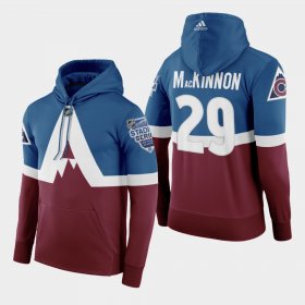 Wholesale Cheap Adidas Colorado Avalanche #29 Nathan Mackinnon Men\'s Burgundy 2020 Stadium Series Hoodie