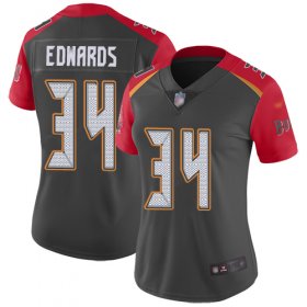 Wholesale Cheap Nike Buccaneers #34 Mike Edwards Gray Women\'s Stitched NFL Limited Inverted Legend Jersey