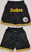 Wholesale Cheap Men's Pittsburgh Steelers Black Shorts (Run Small)