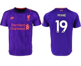 Wholesale Cheap Liverpool #19 Mane Away Soccer Club Jersey