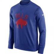 Wholesale Cheap Men's Buffalo Bills Nike Royal Circuit Alternate Sideline Performance Sweatshirt