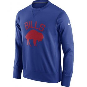 Wholesale Cheap Men\'s Buffalo Bills Nike Royal Circuit Alternate Sideline Performance Sweatshirt