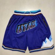 Wholesale Cheap Men's Utah Jazz purple pocket Shorts