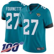 Wholesale Cheap Nike Jaguars #27 Leonard Fournette Teal Green Alternate Men's Stitched NFL 100th Season Vapor Limited Jersey