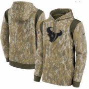 Wholesale Cheap Men Houston Texans Nike Camo 2021 Salute To Service Therma Performance Pullover Hoodie