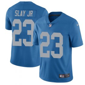 Wholesale Cheap Nike Lions #23 Darius Slay Jr Blue Throwback Men\'s Stitched NFL Vapor Untouchable Limited Jersey