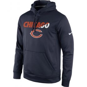 Wholesale Cheap Chicago Bears Nike Kick Off Staff Performance Pullover Hoodie Navy