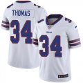 Wholesale Cheap Nike Bills #34 Thurman Thomas White Men's Stitched NFL Vapor Untouchable Limited Jersey