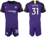 Wholesale Cheap Chelsea #31 Green Purple Goalkeeper Soccer Club Jersey