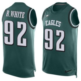 Wholesale Cheap Nike Eagles #92 Reggie White Midnight Green Team Color Men\'s Stitched NFL Limited Tank Top Jersey