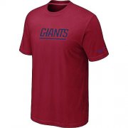Wholesale Cheap Nike New York Giants Authentic Logo NFL T-Shirt Red