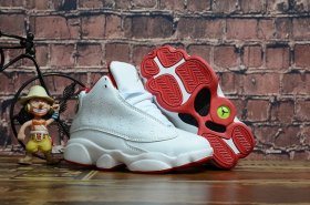 Wholesale Cheap Kids\' Air Jordan 13 Alternate Shoes White/Red