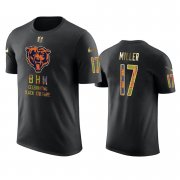 Wholesale Cheap Bears #17 Anthony Miller Black Men's Black History Month T-Shirt