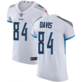 Wholesale Cheap Nike Titans #84 Corey Davis White Men\'s Stitched NFL Vapor Untouchable Elite Jersey