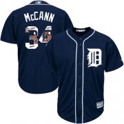 Wholesale Cheap Tigers #34 James McCann Navy Blue Team Logo Fashion Stitched MLB Jersey