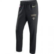 Wholesale Cheap Men's New Orleans Saints Nike Black Circuit Sideline Performance Pants