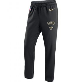 Wholesale Cheap Men\'s New Orleans Saints Nike Black Circuit Sideline Performance Pants