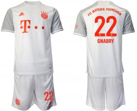 Wholesale Cheap Men 2020-2021 club Bayern Munchen away 22 white Soccer Jerseys