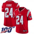 Wholesale Cheap Nike Patriots #24 Stephon Gilmore Red Men's Stitched NFL Limited Inverted Legend 100th Season Jersey