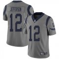 Wholesale Cheap Nike Rams #12 Van Jefferson Gray Youth Stitched NFL Limited Inverted Legend Jersey