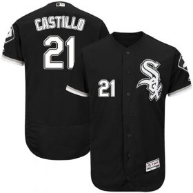Wholesale Cheap White Sox #21 Welington Castillo Black Flexbase Authentic Collection Stitched MLB Jersey