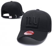 Wholesale Cheap NFL New York Giants Team Logo Black Peaked Adjustable Hat Q85