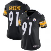 Wholesale Cheap Nike Steelers #91 Kevin Greene Black Team Color Women's Stitched NFL Vapor Untouchable Limited Jersey