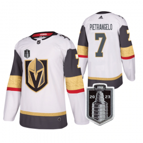 Wholesale Cheap Men\'s Vegas Golden Knights #7 Alex Pietrangelo White 2023 Stanley Cup Final Stitched Jersey