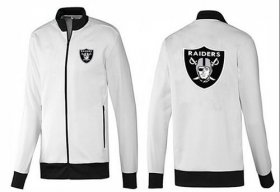 Wholesale Cheap NFL Las Vegas Raiders Team Logo Jacket White_1