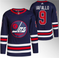 Wholesale Cheap Men's Winnipeg Jets #9 Alex Iafallo 2021-22 Navy Stitched Jersey