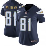 Wholesale Cheap Nike Chargers #81 Mike Williams Navy Blue Team Color Women's Stitched NFL Vapor Untouchable Limited Jersey