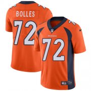 Wholesale Cheap Nike Broncos #72 Garett Bolles Orange Team Color Men's Stitched NFL Vapor Untouchable Limited Jersey