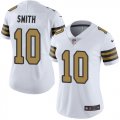 Wholesale Cheap Nike Saints #10 Tre'Quan Smith White Women's Stitched NFL Limited Rush Jersey