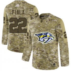 Wholesale Cheap Adidas Predators #22 Kevin Fiala Camo Authentic Stitched NHL Jersey